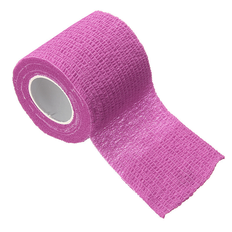 Sport coloré Auto-Adhésif Élastique Enveloppement De Bandage Ruban 2.5cm * 4.5m Elastoplast Pour Coussinets de Soutien Du Genou Doigt Cheville Paume Épaule