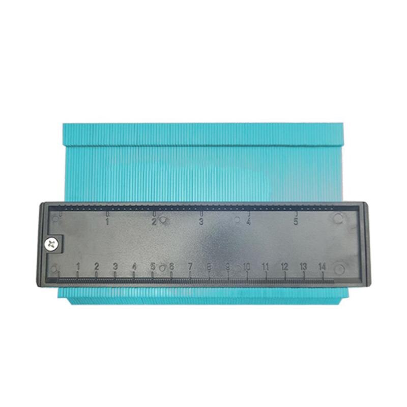 12/14/25cm plast kontur profil måler måler duplikat merking måle måleverktøy laminat tre fliser radian linjal verktøy: 6 tommers grønn