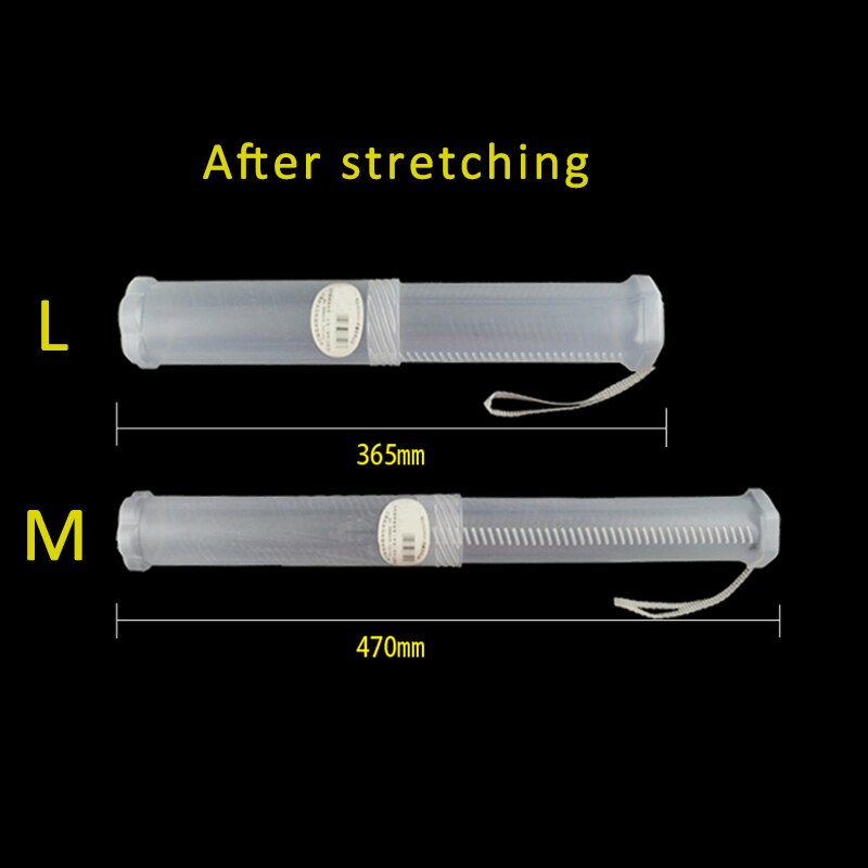 1Pcs Scalable PP Transparent Portable Pen Container Cylinder Shape Pencil Holder Stationery Desk Accessories