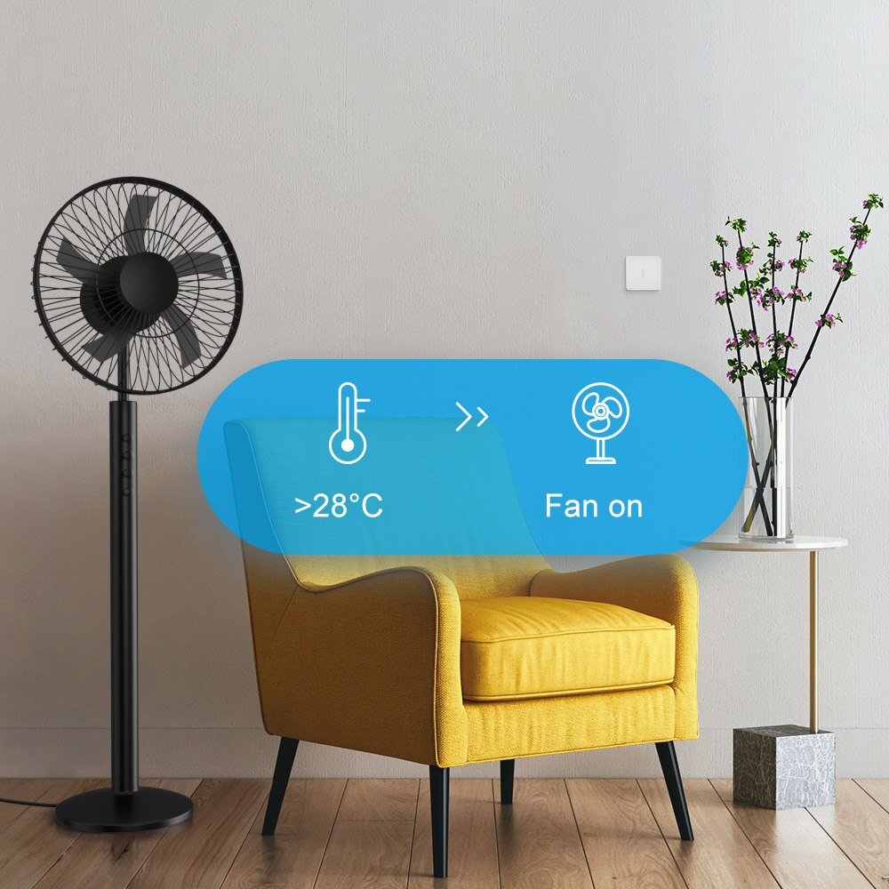 SONOFF SNZB-02 ZigBee Temperatura E Sensore di Umidità in tempo Reale Basso-batteria notifica WorksSONOFF ZigBee Ponte eWeLink APP