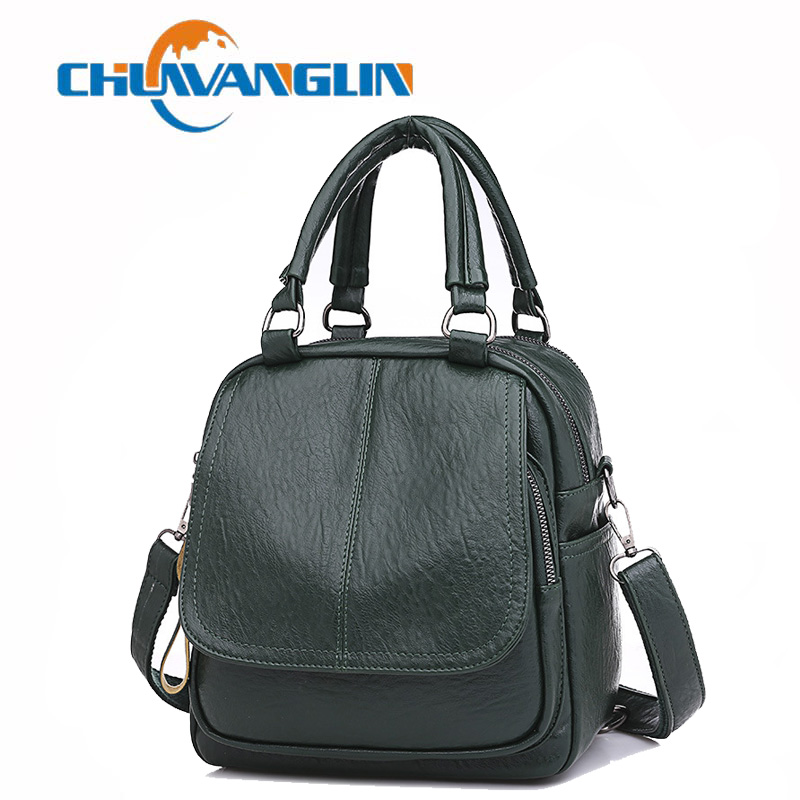 Chuwanglin små rygsække til damer læder rygsæk skoletasker til teenagepiger multifunktion shouder  w2720