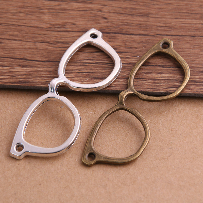 Conector tibetano de duas cores, 8 peças, 19*55mm, pingentes para fazer jóias, artesanato faça você mesmo