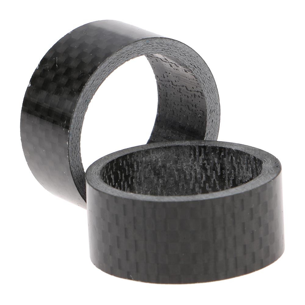 15mm Spacer Stem Full Carbon Fiber Replacement Bike For 1-1/8" (28.6mm) Black 3k Glossy