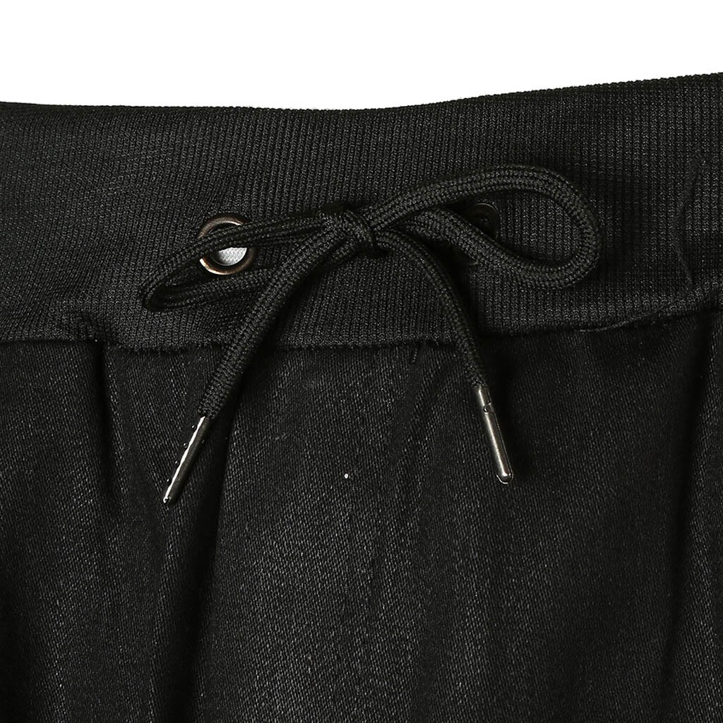 Pants Men SweatPants Mens Casual Fitness Bodybuilding Pocket Denim Skin Full Length Sports Pants Pantalones Hombre