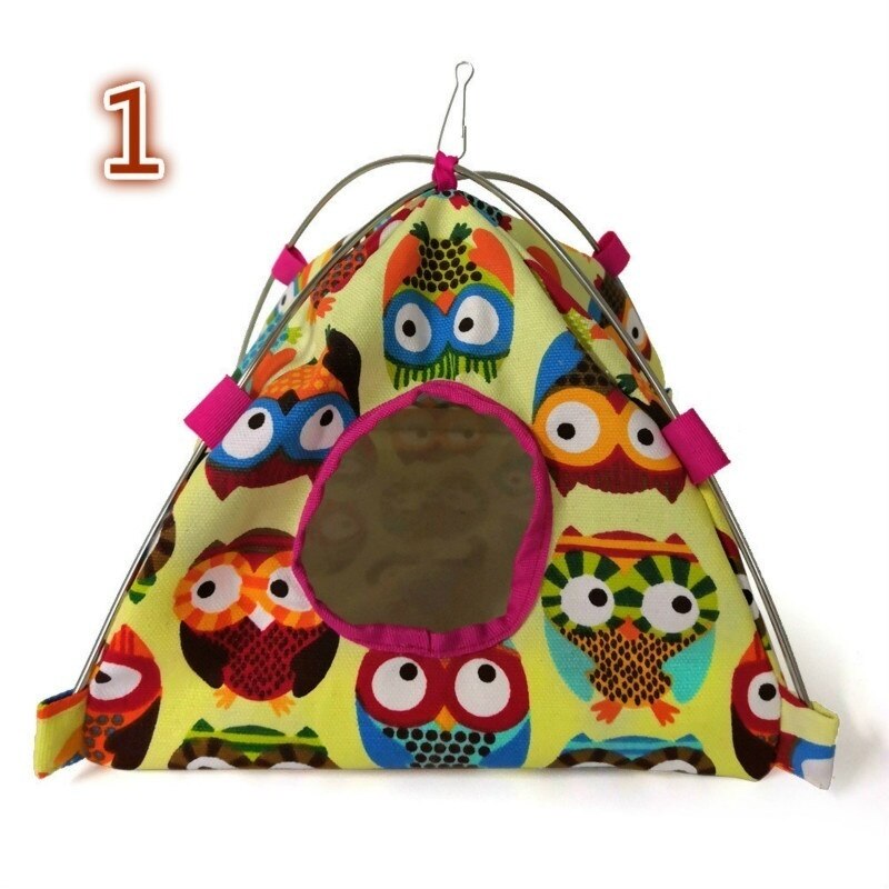 Tente nid de perroquet en toile, sac de couchage suspendu au sol, nid d&#39;oiseau, Hamster, nid en coton, hamac: 1