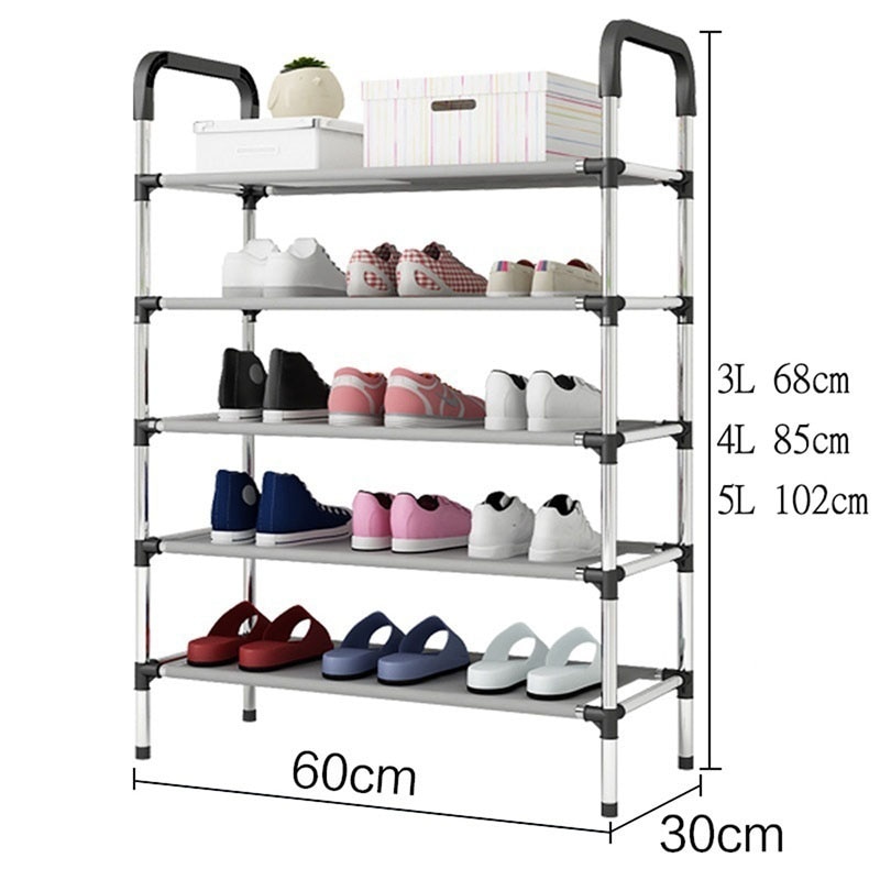 Skohylle skap arrangør holder 3/4/5 etterslep montere sko hylle hjem stue møbler stativer sko henger arrangører