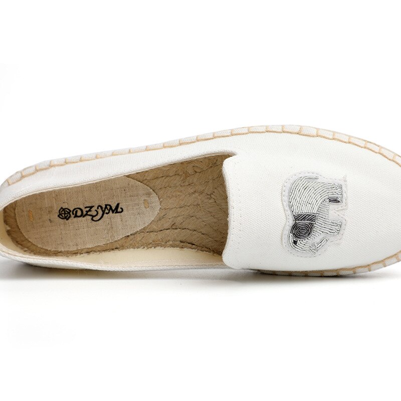 Espadrille à plate-forme sans lacet printemps pour femme