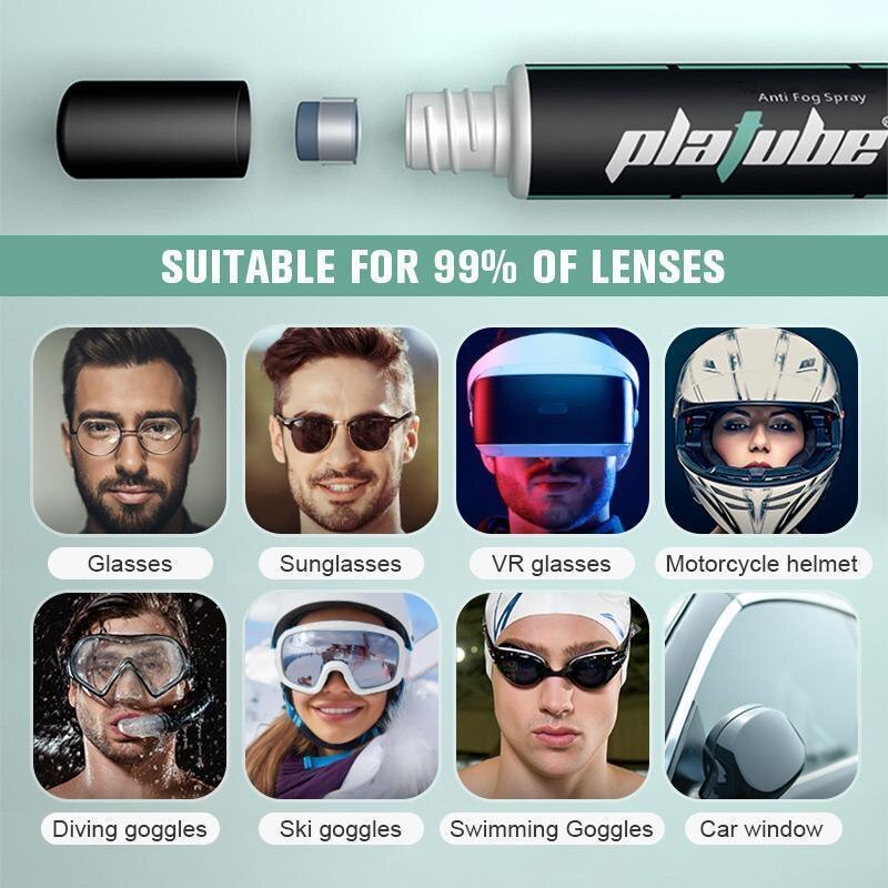 15ML Antifogging Agent For Glass Anti-fog Spray Car Interior Windshield Glass Eyeglass Lens Defogger Safety Anti Fog