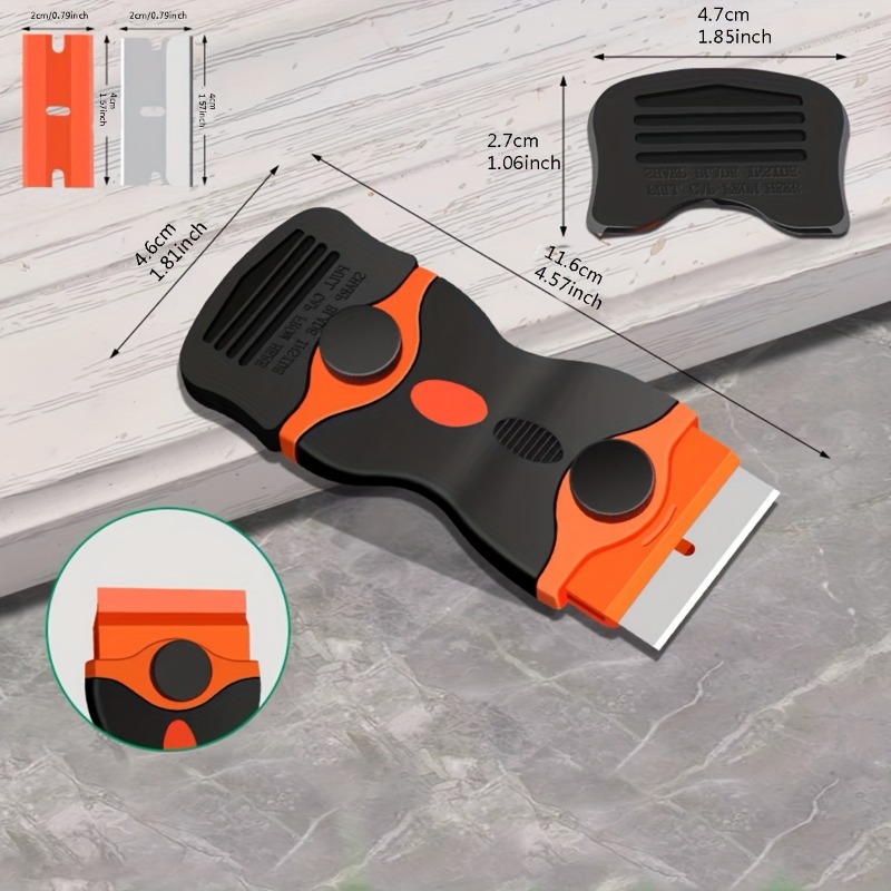 Razor Blade Scraper, 2-in-1 Scraper Tool, Multi-Purpose Cleaning Razor Scraper