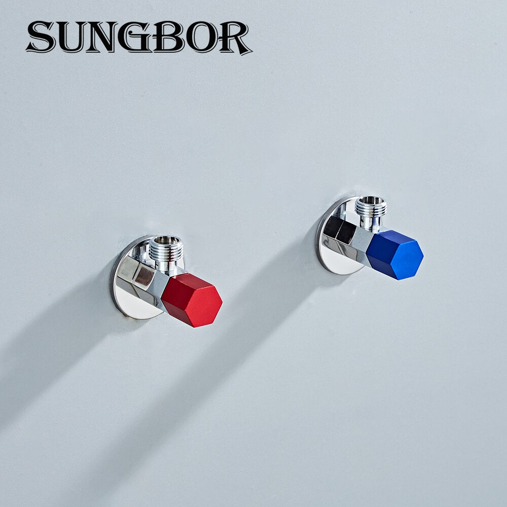 Angle Valves SUS304 stainless steel valve Bathroom Accessories Angle Valve for Toilet Sink Thicken Triangular Valve Switch Water