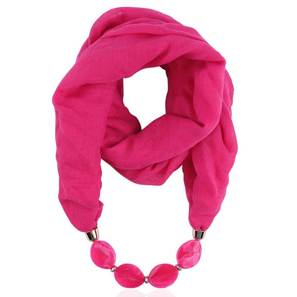 Vrouwen Katoen Linnen Ketting Hanger Sjaal Etnische Stijl Zachte Ketting Sjaals Katoen Linnen Shawl Sjaal Accessoires: H