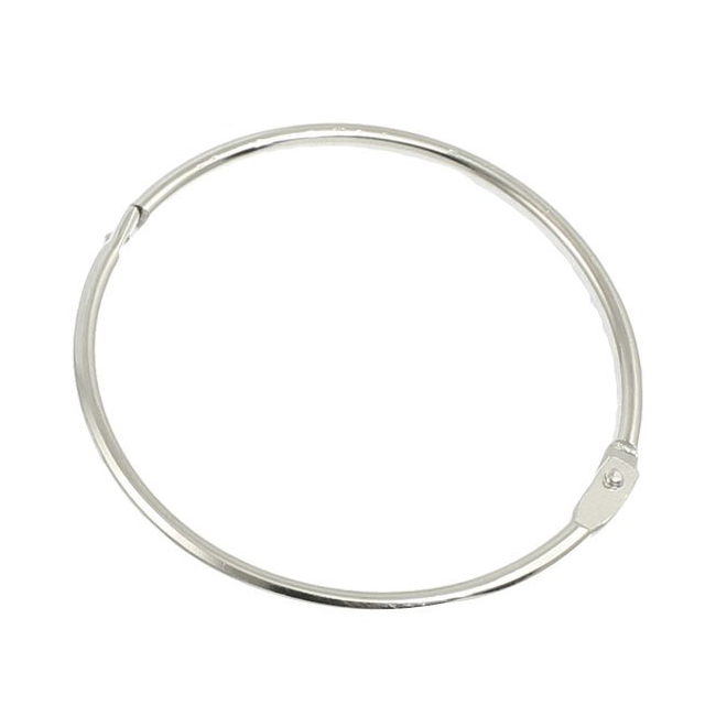 Ppyy  -3 x häftklämma i metall häftklammer lösa bladringar nyckelring 66 x 60 x 3mm