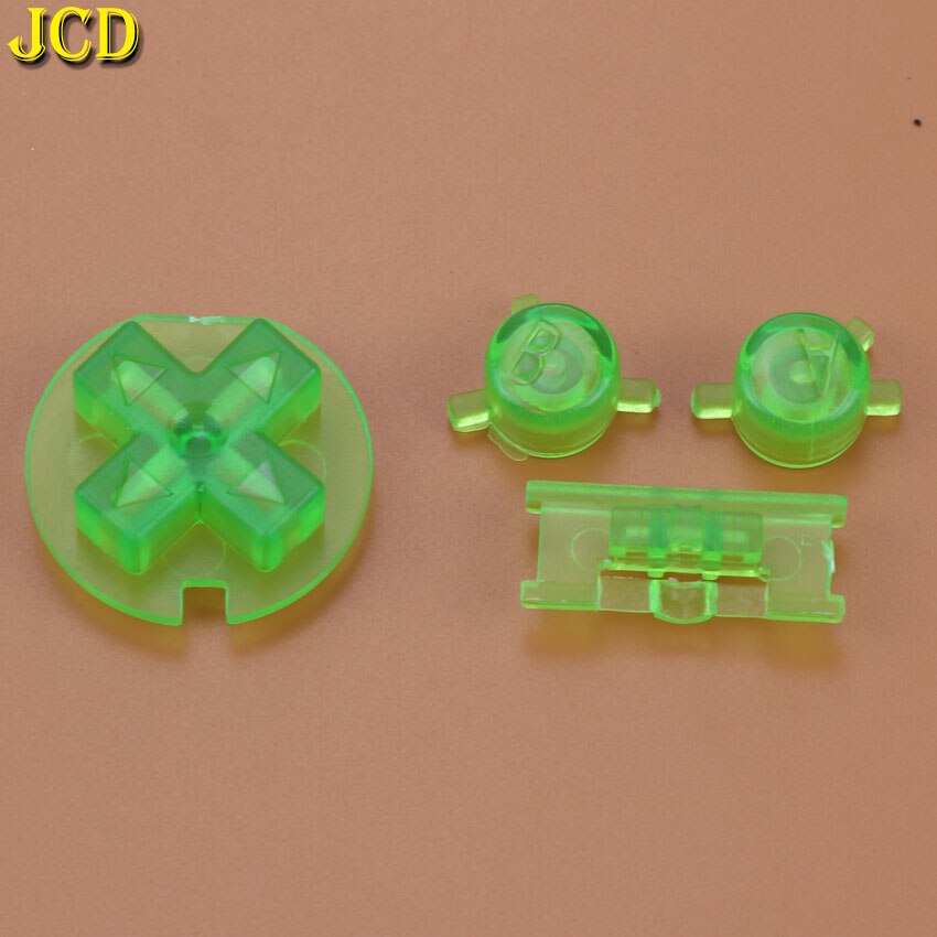 JCD 1 Set Plastic Power ON OFF Buttons Keypads for Gameboy Color GBC Colorful Buttons Set for GBC D Pads A B Buttons Replacement