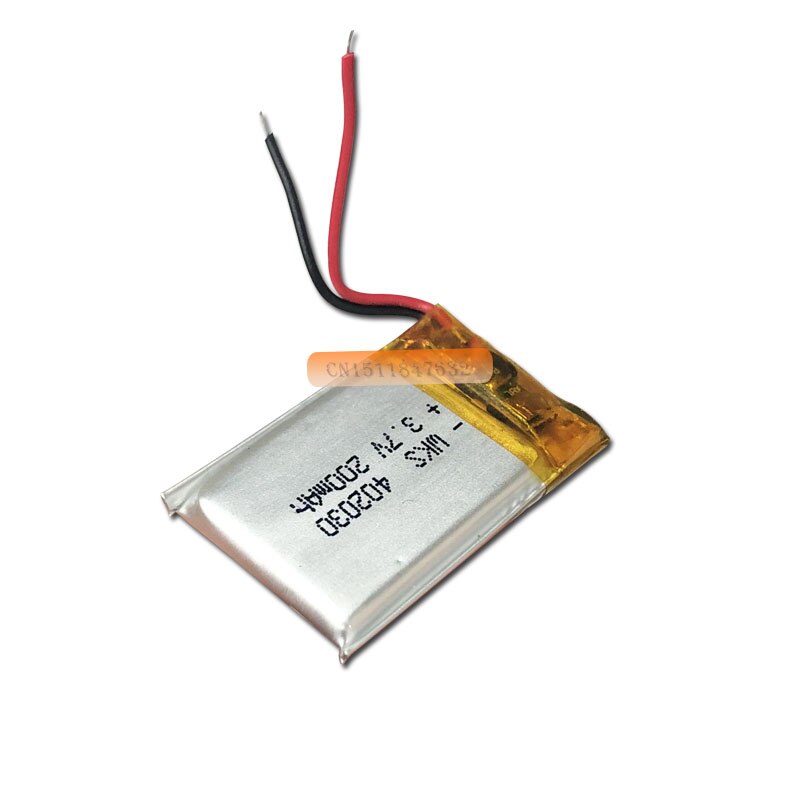 Frete grátis 50 pçs/lote 3.7V 200mah bateria de lítio 402030 042030 GPS MP3