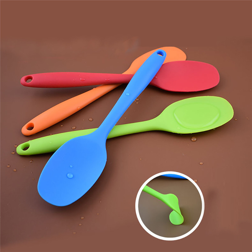 Siliconen Keuken Bakvormen Utencil Lepels En Scoop Koken Gereedschap Keukengerei Lepel #4A16