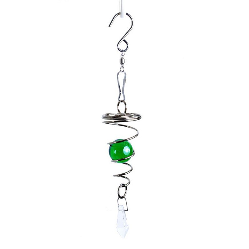 Carillons éoliens en cristal, boule de verre en spirale, queue de vent, pendentifs de fenêtre, décoration de chambre à coucher, décoration intérieure, pour filles