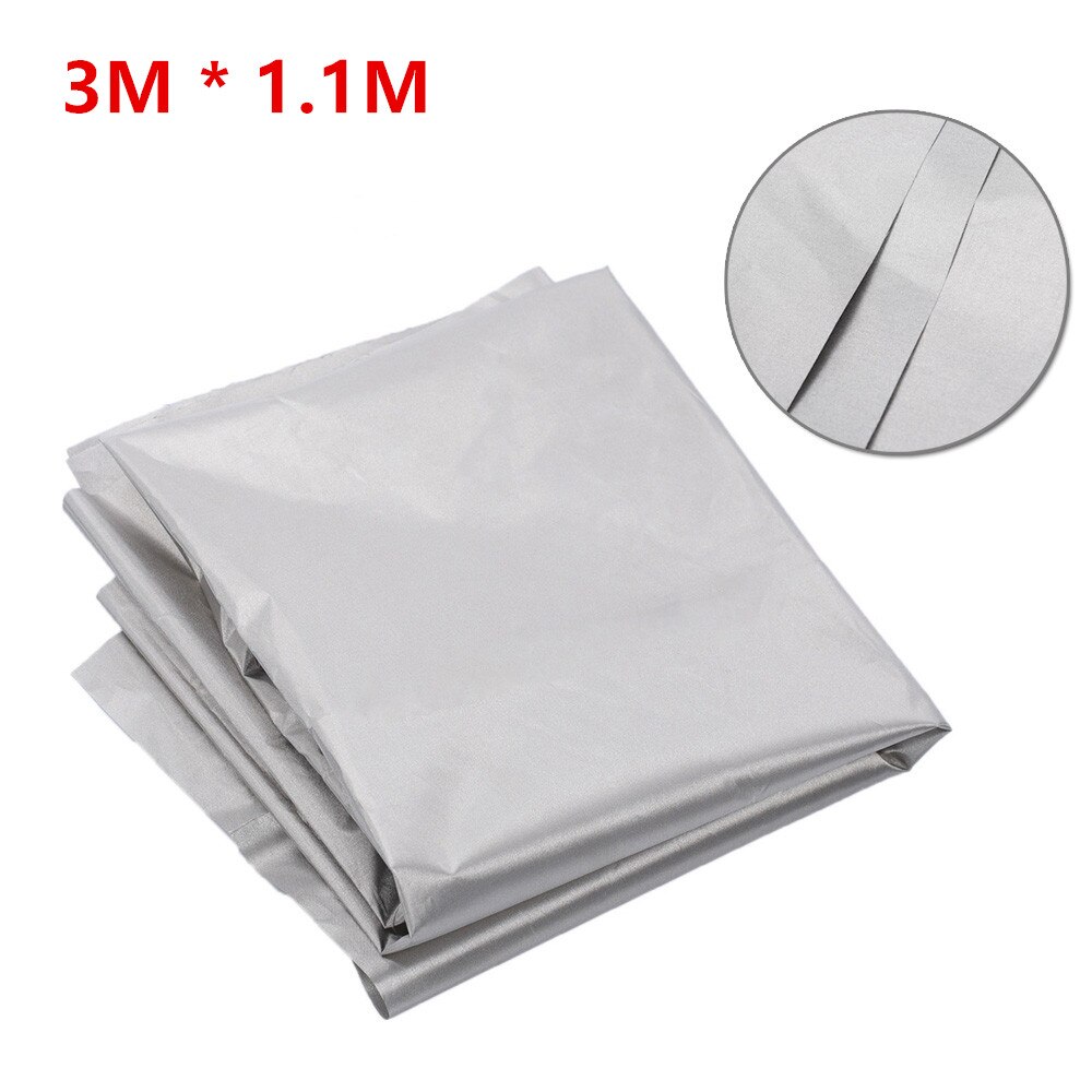 Anti-Scannen Rfid Afscherming Stof Anti Straling Doek Geleidende Voor Voeringen Elektromagnetische Rf Rfid Afscherming Stof Diy: Silver 3M x 1.1M