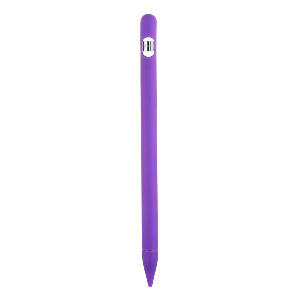 Funda protectora para Apple Pencil 1, funda de silicona blanda de colores Compatible con iPad, tableta, lápiz táctil: Purple