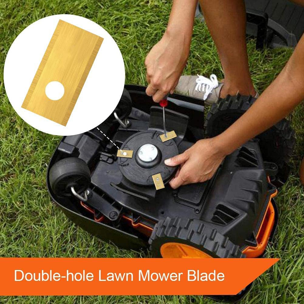 18Pcs Lawn Mower Cutting Blade Set Robot Mower Replacement Blade Robotic Lawn Mowers Replacement for Worx Landroid Lawn Mowers