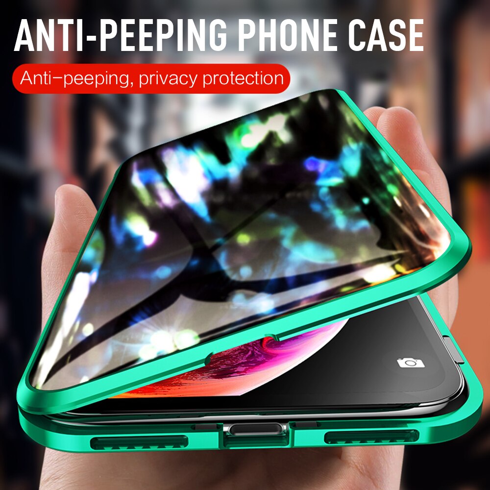 Magnetic Privacy Glass Case for Phone
