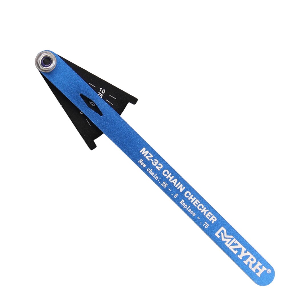 Bicycle Bike Chain Checker Wear Indicator Measure Tool Gauge Repair Checker #NN828: Blue