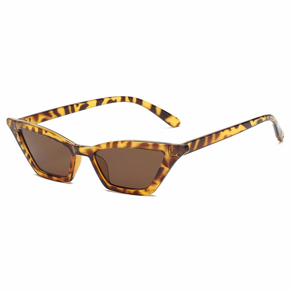 Rétro Vintage unisexe lunettes de soleil rappeur ovale nuances Punk lunettes Rock Band Rock conduite Sports de plein air pilote lunettes: Leopard
