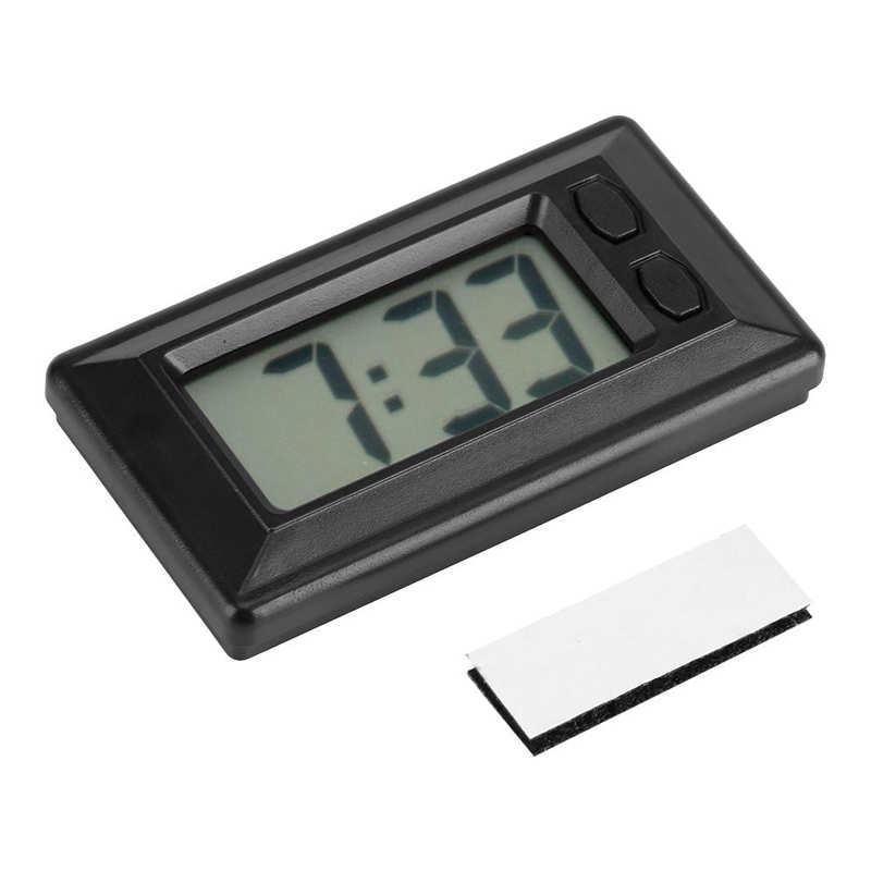 Draagbare mini lcd digitale tafel auto dashboard bureau elektronische klok datum tijd kalender weergave
