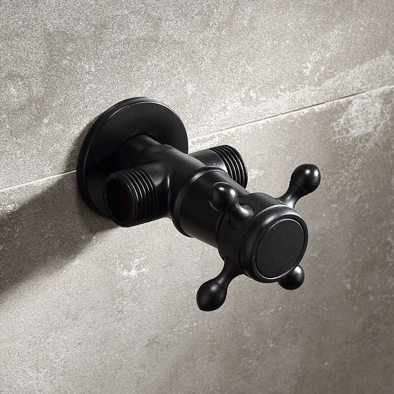 Schwarz Durcheinander Dreieck Ventil Wasser Kontrolle Ventil Schlecht Wasserhahn Wasser Ventil 1/2*1/2 Durcheinander Winkel ventile 2 aufträge