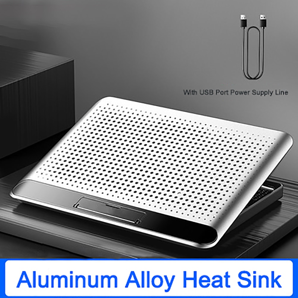 Gaming Laptop Cooler Aluminum alloy Laptop Stand Two USB Notebook Silent Radiator Cooler Pads Speed / Height Tablet Stand