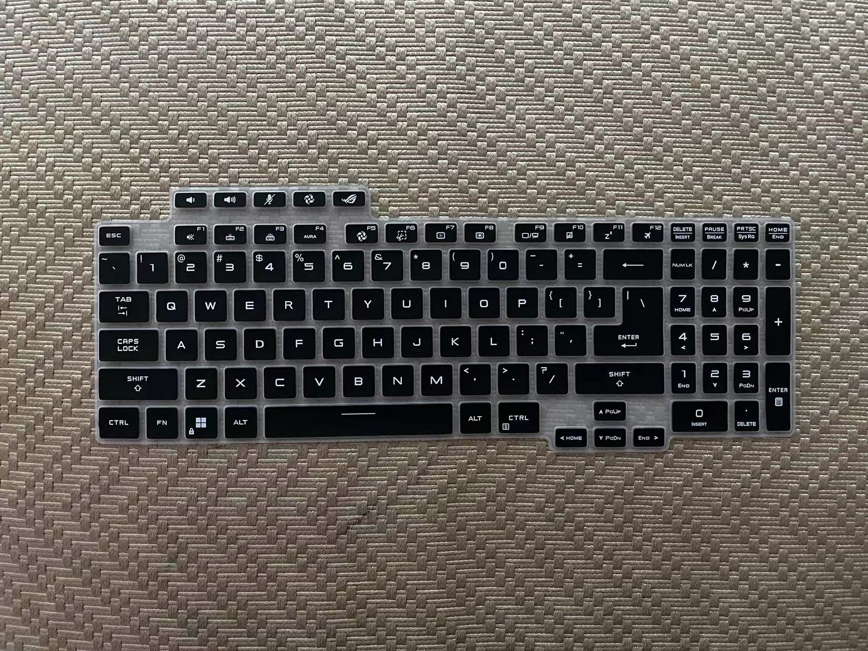 Funda de silicona para teclado de ordenador portátil ASUS ROG STRIX G17 G713RC G713RM G713RW G713R G713QM G713QC G713 G713QR G713QE G713QC G713Q: Oro