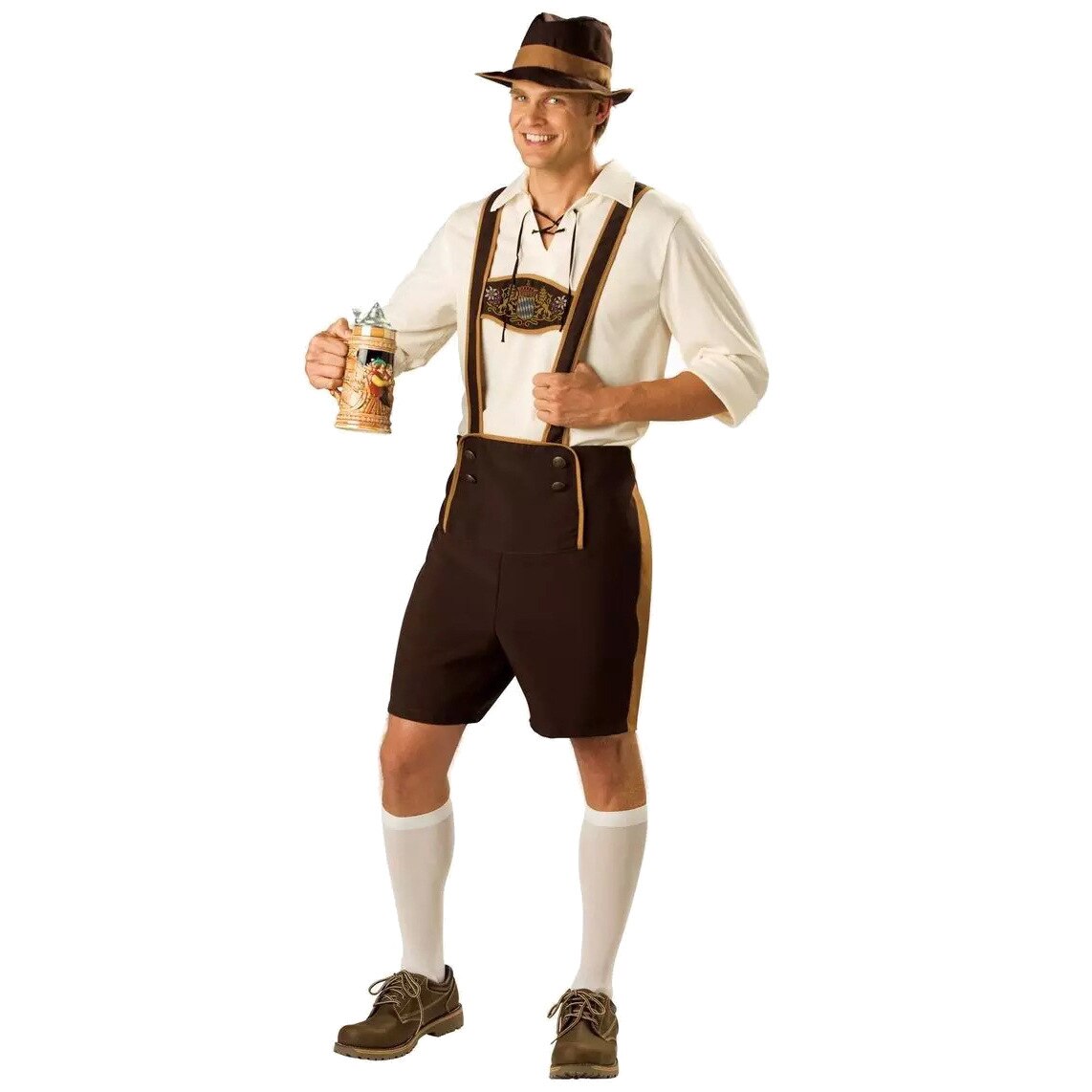 Adult men hansel oktoberfest in Munich Bavarian straps dress clothing Halloween