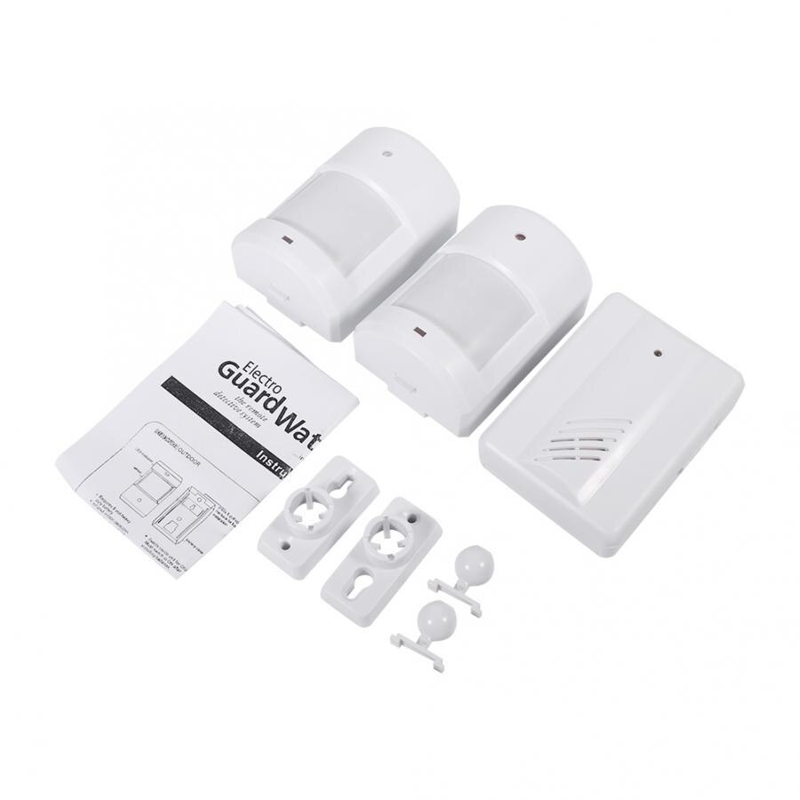 Split Motion Sensor Deurbel Alarm Draadloze Alert Beveiligingssysteem Voor Thuis Oprit Patrol Garage Deurbel Welkom Apparaat Wit: type 1