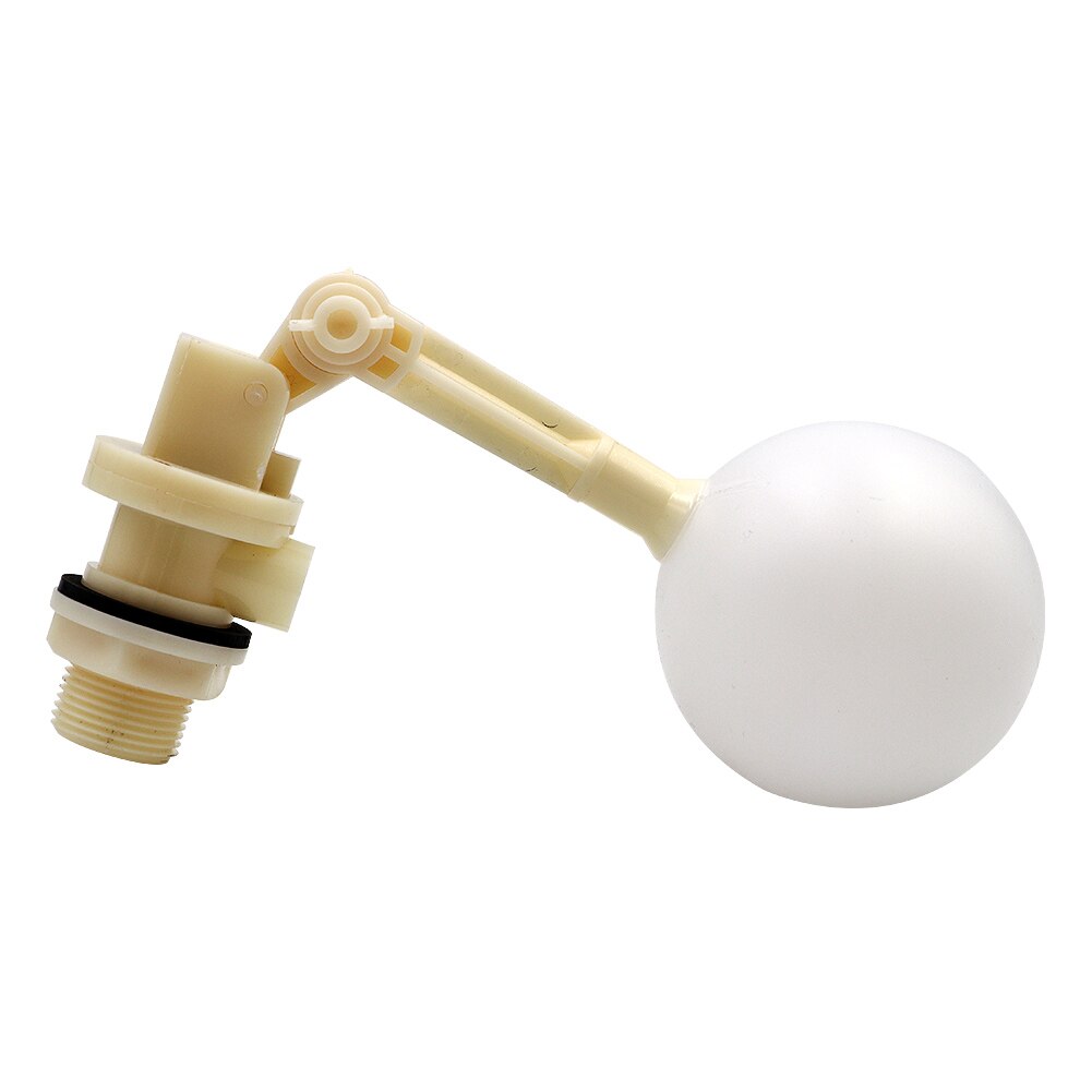 1 PCS White Plastic Adjustable Auto Fill Float Ball Valve Water Control For Water Tower Water Tank