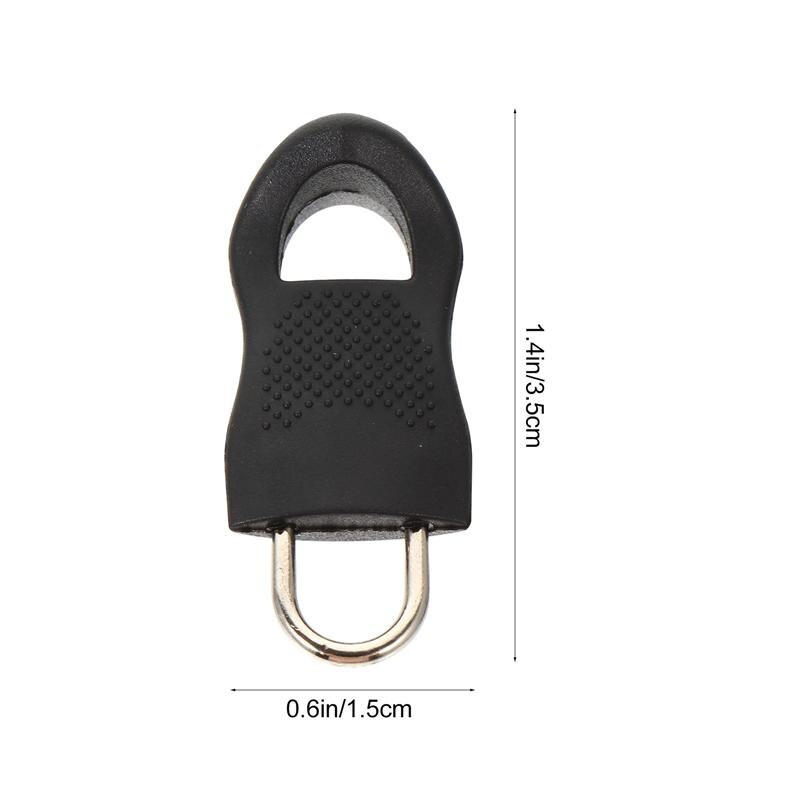 10 Uds cremallera fijadores cremallera de cuerpo de cremallera desmontable Pull Tab bolsa equipaje DIY Accesorios