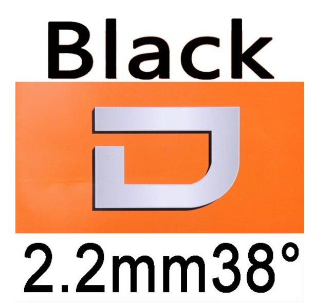 Dianchi-Goma de tenis de mesa versión D, tuneado de fábrica, con esponja como NEO nacional hurricane 3: Black H38 2.2mm