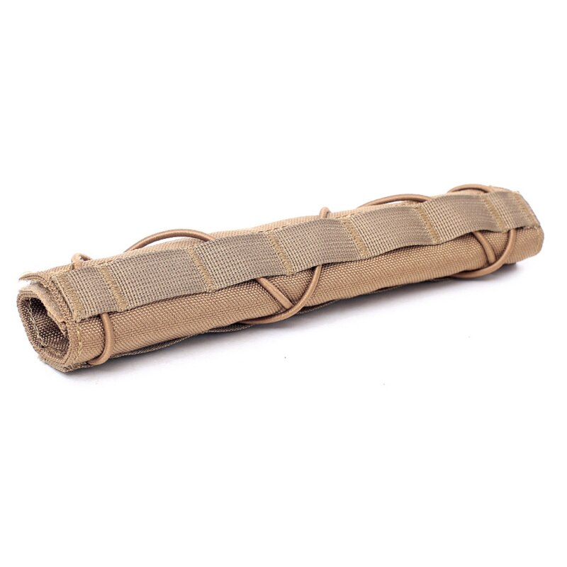Funda de protección térmica de poliéster para caza, accesorios tácticos, silenciador: Mud color