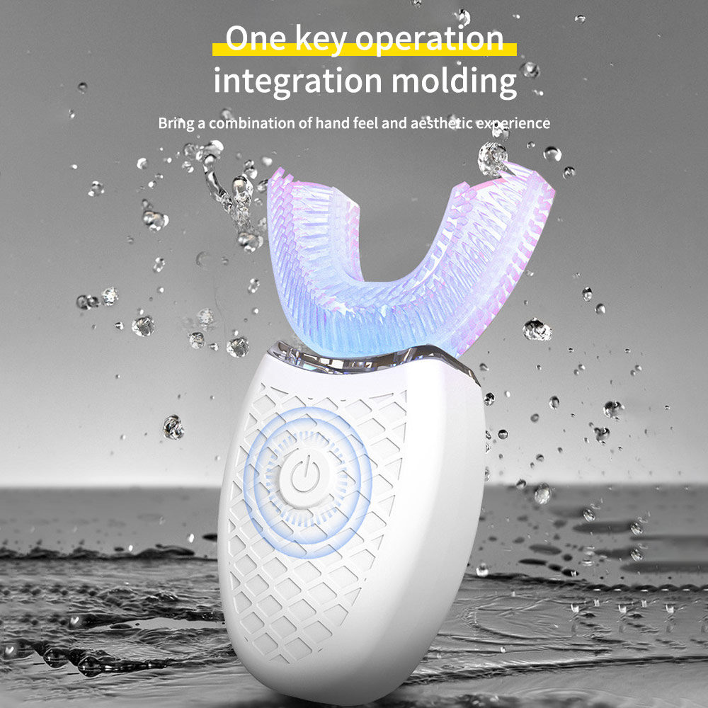 360 graden automatische sonische elektrische tandenborstel siliconen ultrasone elektronische tandenborstel usb oplaadbare 4 -standen tandenreiniger