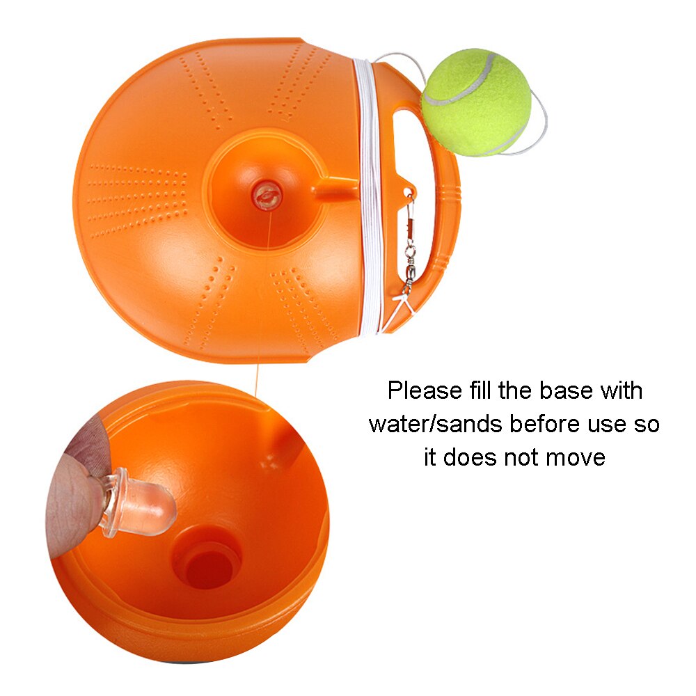 1set Tennis Trainer With 1/2 Ball Self-study Rebound Ball Baseboard Exercise Sports Sparring Device Tennis Training Equipment