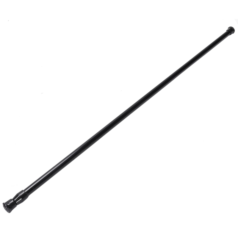 4X Extendable Telescopic Spring Loaded Net Voile Tension Curtain Rail Pole Rods,70-120cm,Black
