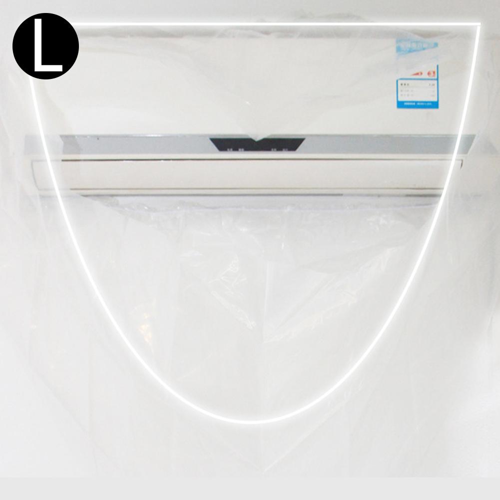 Foldable Wall Protection Air Conditioner Cover PVC Waterproof Reusable Air Conditioning Cleaning Cover Shiled !: L
