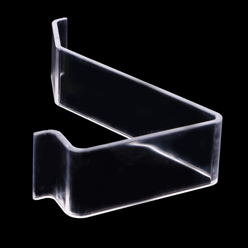 Clear L- shape Acrylic Shoes Ract Holder Retail Shop Display Plastic Stand Shelf H7ED