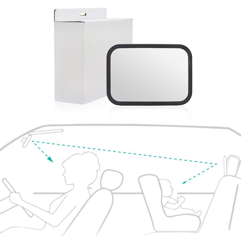 Espejo retrovisor ajustable para coche de bebé, espejos retrovisores para asiento de niño, reposacabezas, Monitor de seguridad para niños