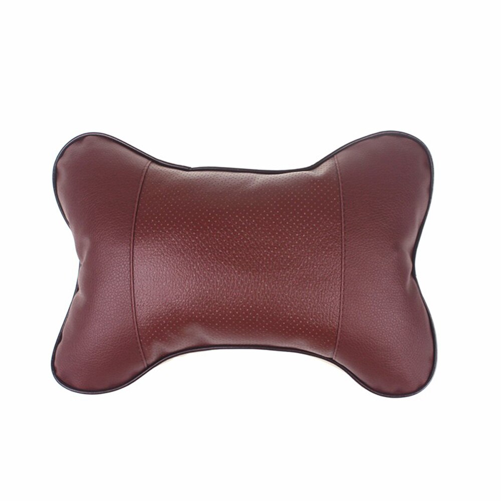 Universal Car Neck Pillows PVC Leather Breathable Mesh Auto Car Neck Rest Headrest Cushion Pillow Car Interior Accessories: 2