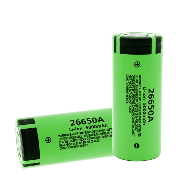 Original 3.7V 26650 5000mAh Li-ion Battery for LED Flashlight Flashlight Li-ion Battery