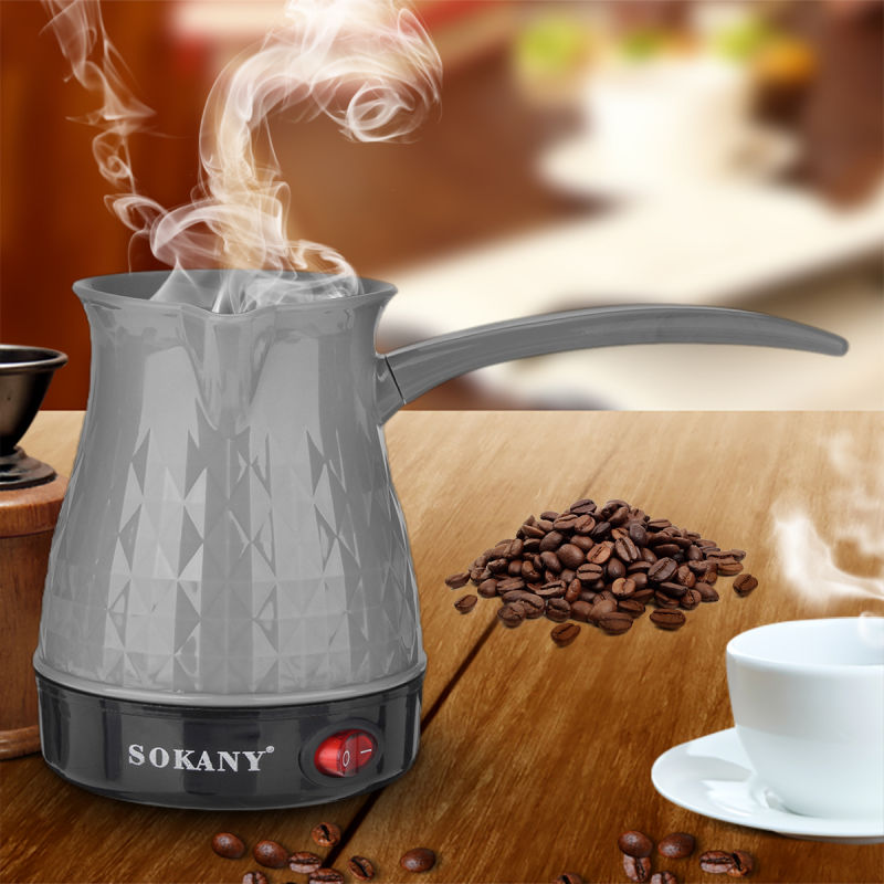Cafetière électrique Portable 500W, 500ml, en acier inoxydable, appareil à expresso italien séparé, grec et turc
