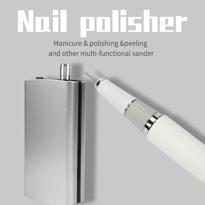 Ponceuse à ongles Portable, 30000RPM Rechargeable, mèches de polissage pour appareil de manucure, ensemble de maître des ongles, nouveauté