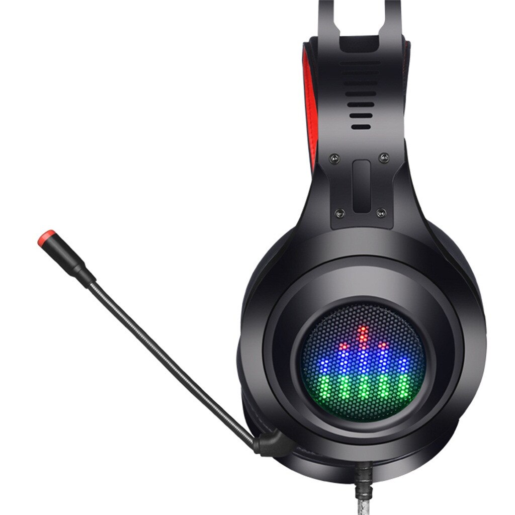 HL-G08 USB Stereo PC Gaming Headset Luminous Wired Headphone Microphone Laptop Noise Canceling Headphone Headphones UD