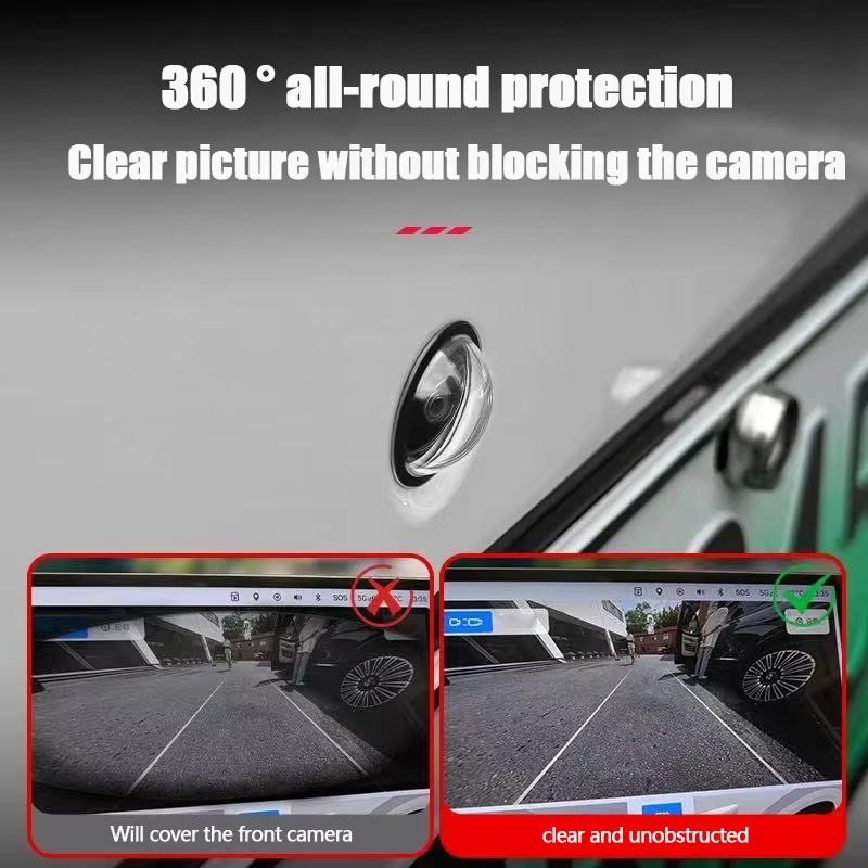 Beschermhoes voor autocamera, 360 graden ° high-definition panoramische achteruitrijcameralens, waterdichte en stofdichte beschermhoes