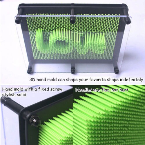 Pudcoco 1Pcs Funny Vingerafdruk Naald 3D Clone Pin Art Plastic Speelgoed Voor Kinderen Kerstcadeau Decor Bebe Craft willekeurige Kleur