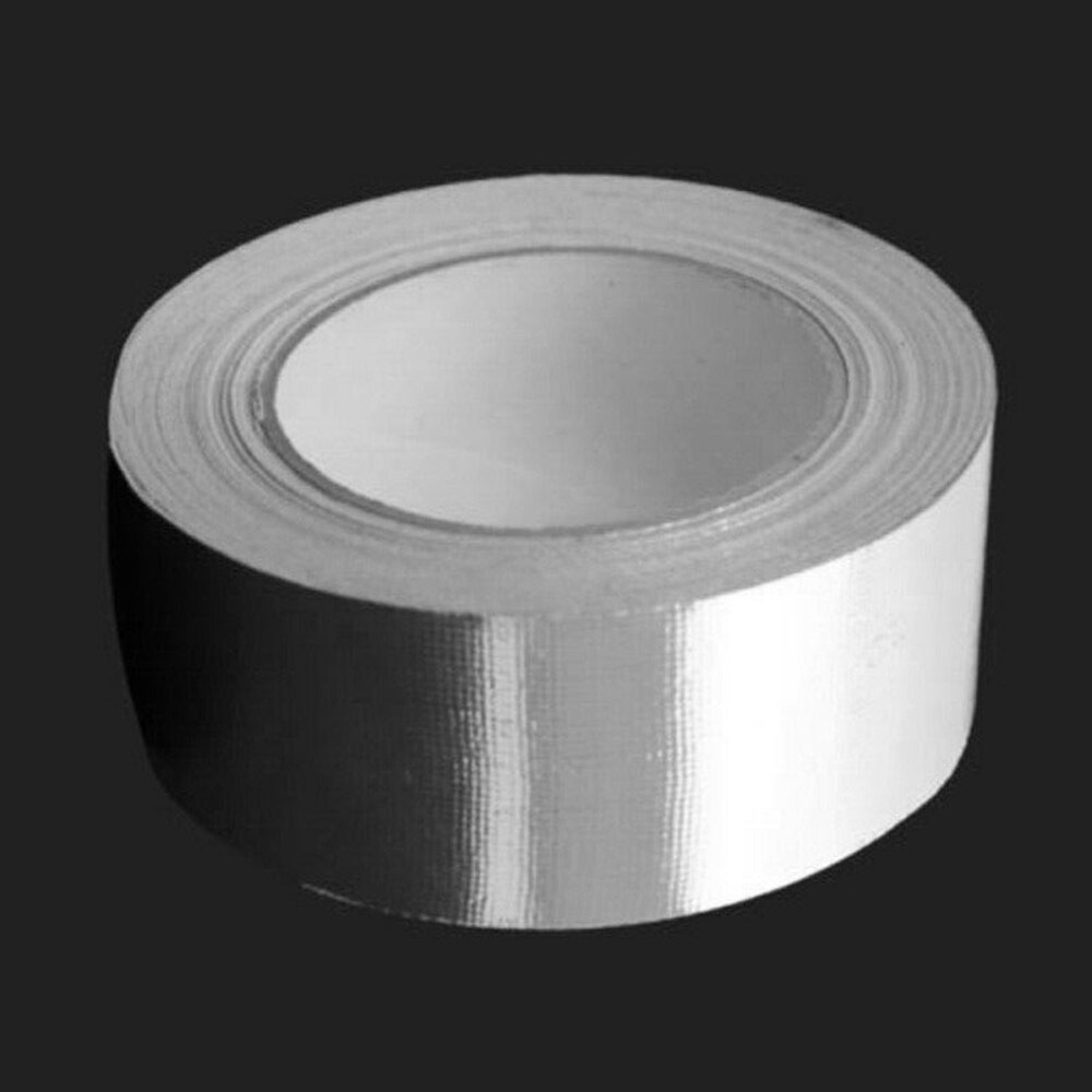 Roll Cool Silver Tape Insulating Heat Wrap Barrier Adhesive Flexible 48mmx25m Tape Insulating Heat Wrap